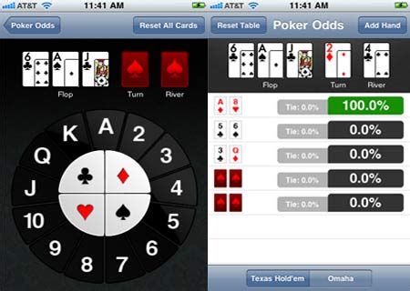poker odds calculator app iphone